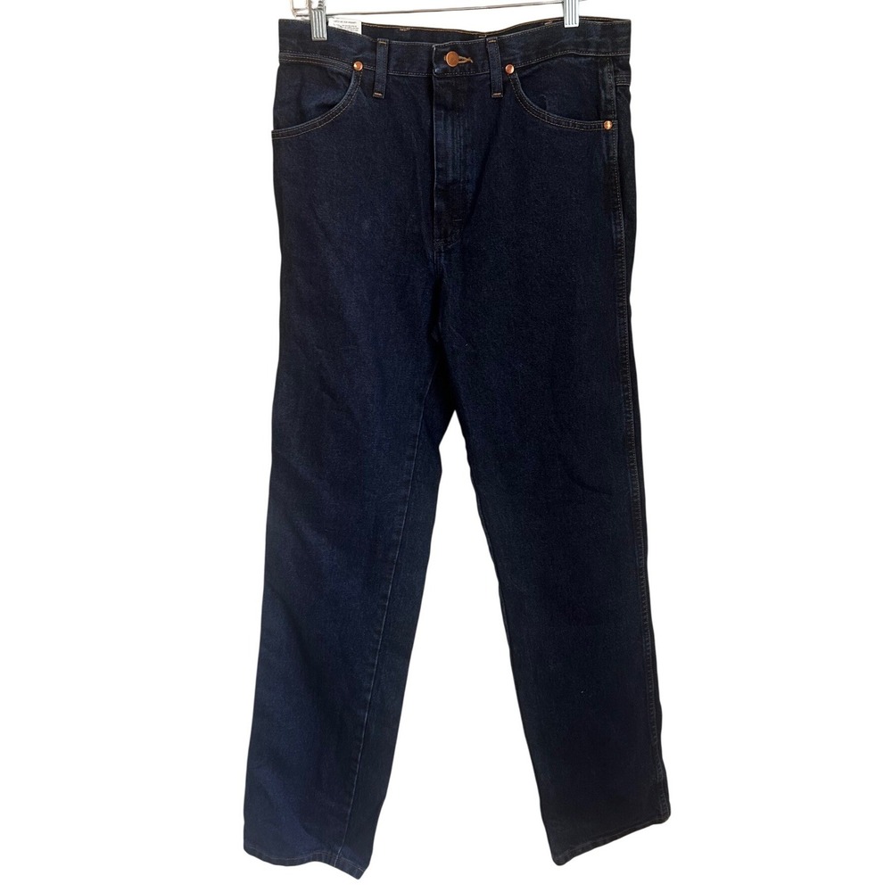 Wrangler Cowboy Cut Slim Fit Jeans 936DSD Dark Wash Indigo Denim 33x34 NEW - Picture 2 of 9